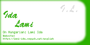 ida lami business card